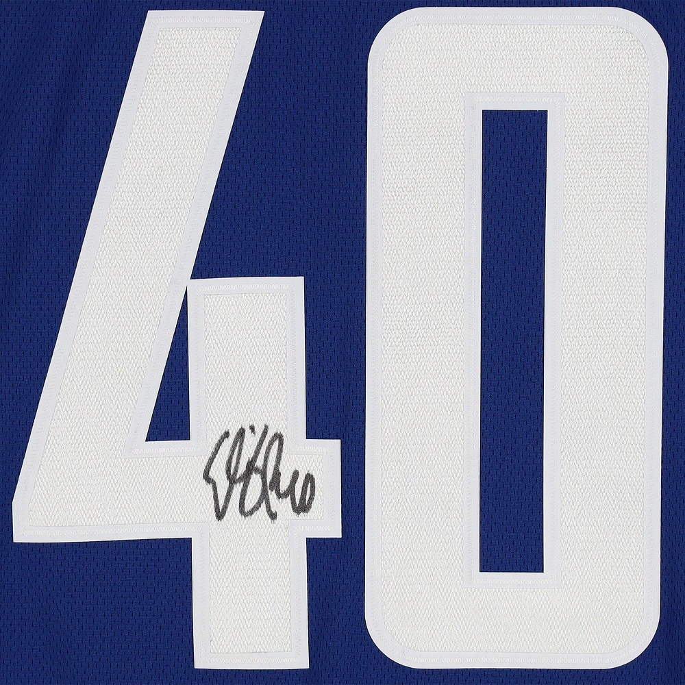 Elias Pettersson Vancouver Canucks Autographed Blue Fanatics Breakaway Jersey