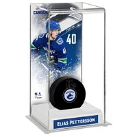 Elias Pettersson Vancouver Canucks Deluxe Tall Hockey Puck Case