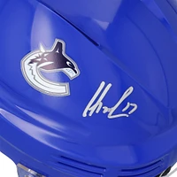 Filip Hronek Vancouver Canucks Autographed Blue Mini Helmet 