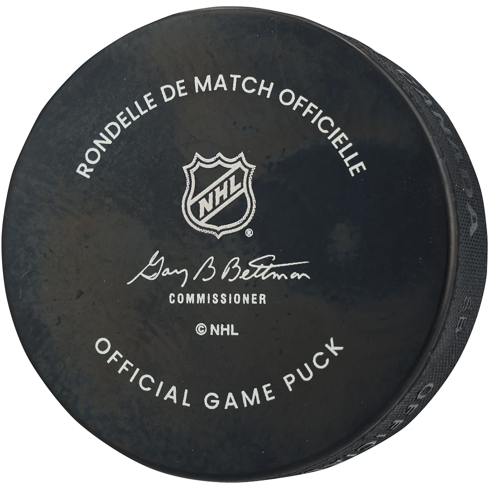 Filip Hronek Vancouver Canucks Autographed Official Game Puck 