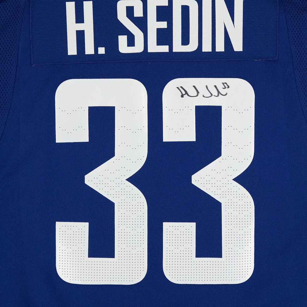 Henrik Sedin Vancouver Canucks Autographed Blue Alternate adidas Authentic Jersey