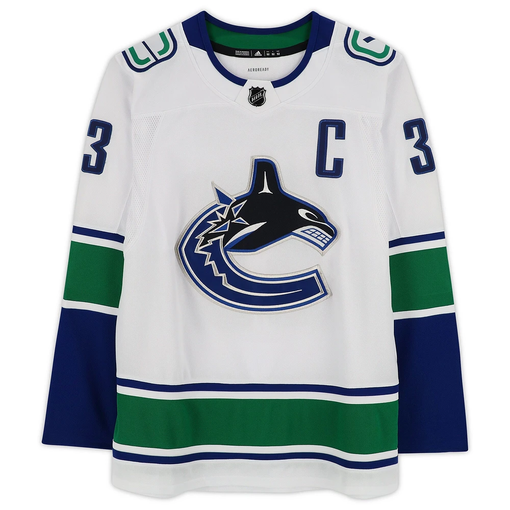 Henrik Sedin Vancouver Canucks Autographed White Adidas Authentic Jersey