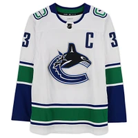 Henrik Sedin Vancouver Canucks Autographed White Adidas Authentic Jersey