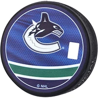 Rondelle de hockey rétro inversée autographiée par Ilya Mikheyev des Canucks de Vancouver 2022-23