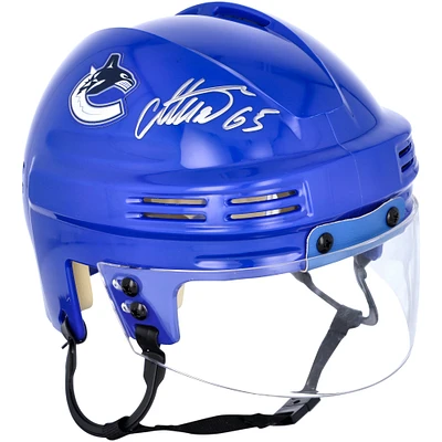 Casque bleu miniature autographié par Ilya Mikheyev des Canucks de Vancouver