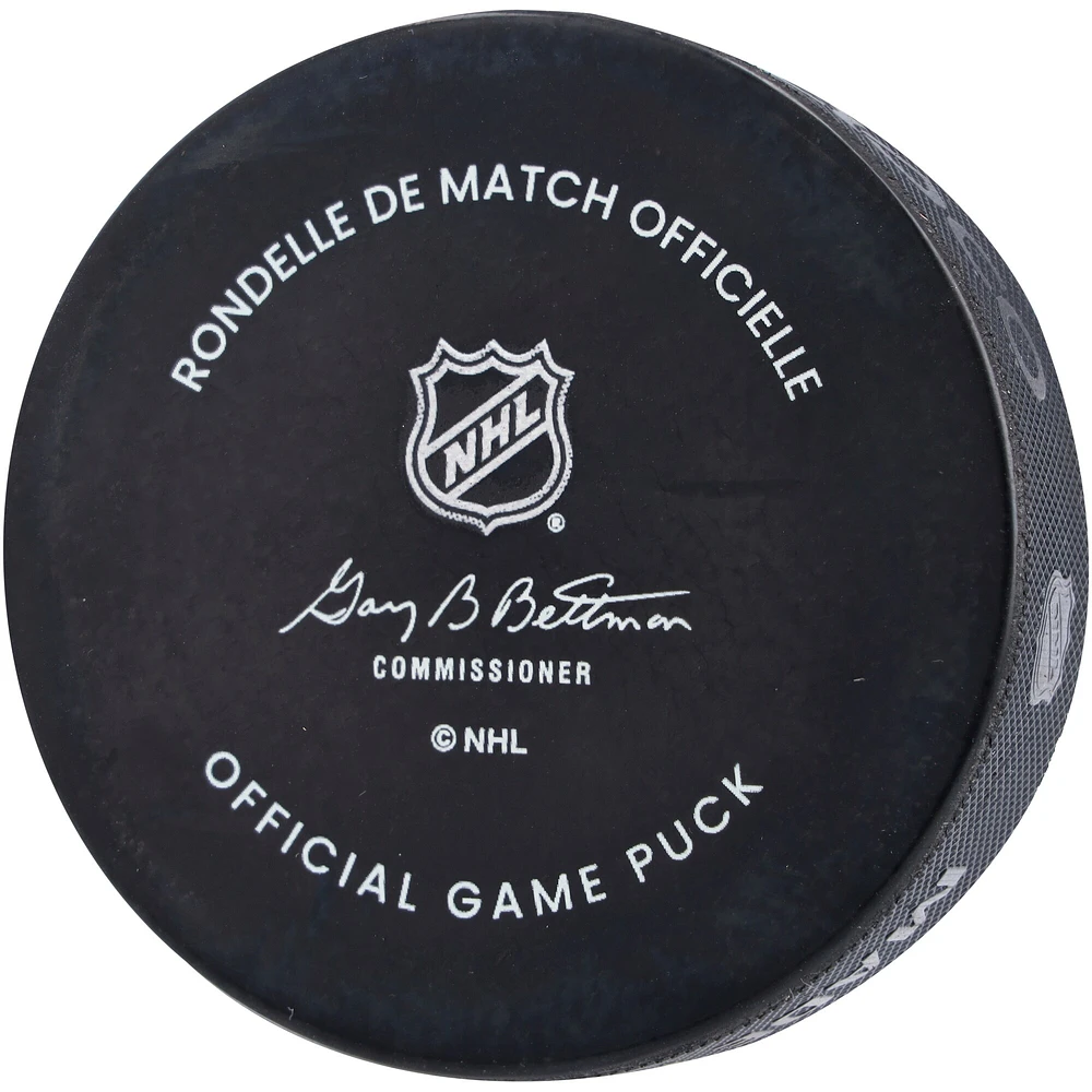 Ilya Mikheyev Vancouver Canucks Autographed Official Game Puck with "Van Debut 10/18/22" Inscription