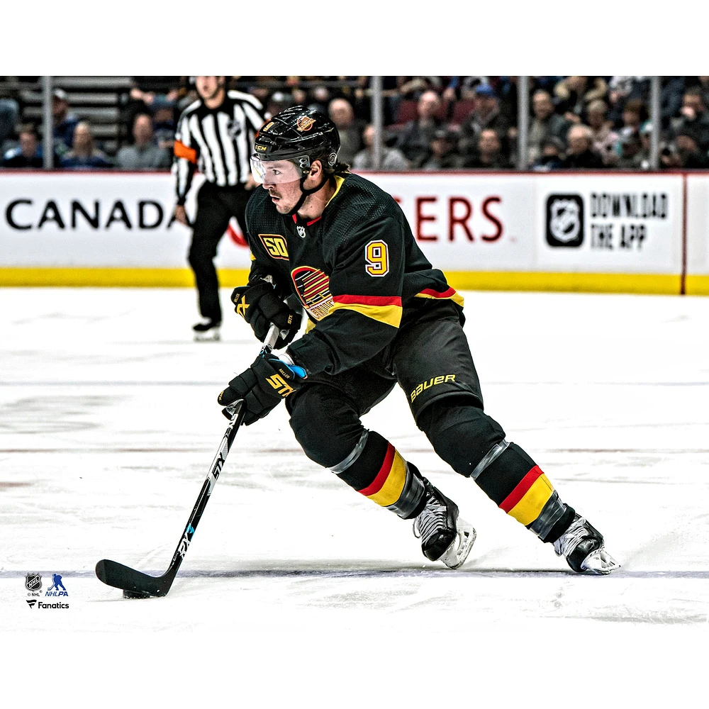 J.T. Miller Vancouver Canucks Unsigned Alternate Throwback Jersey Skating Photograph