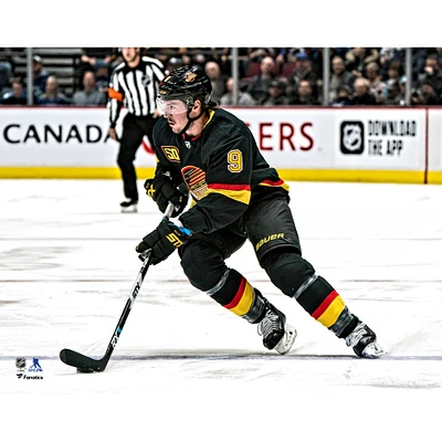 J.T. Miller Vancouver Canucks Unsigned Alternate Throwback Jersey Skating Photograph