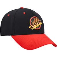 Men's Fanatics  Black/Red Vancouver Canucks Flex Hat