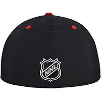Men's Fanatics  Black/Red Vancouver Canucks Flex Hat