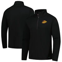 Veste polaire à glissière quart de tour Authentic Pro noire des Vancouver Canucks Fanatics pour homme