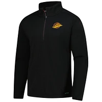Veste polaire à glissière quart de tour Authentic Pro noire des Vancouver Canucks Fanatics pour homme