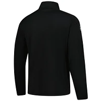 Veste polaire à glissière quart de tour Authentic Pro noire des Vancouver Canucks Fanatics pour homme