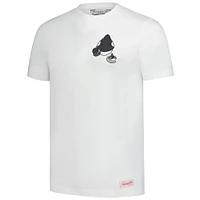 Men's Mitchell & Ness  White Vancouver Canucks Plush Doll T-Shirt