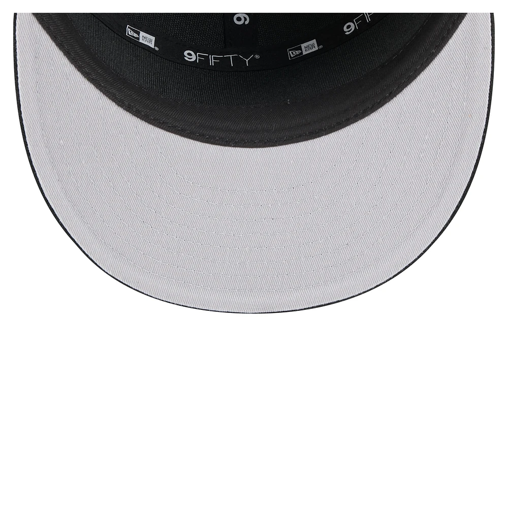 Casquette snapback 9FIFTY en toile noire New Era pour homme des Canucks de Vancouver