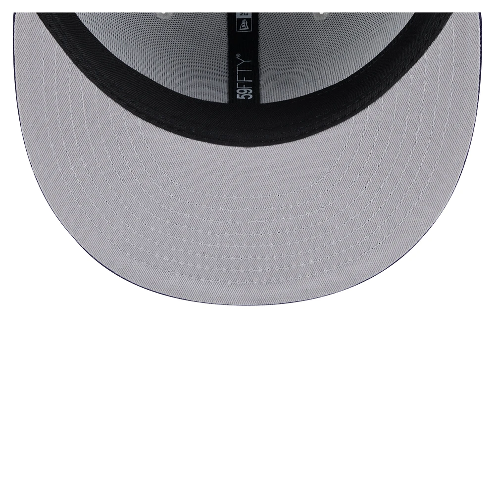 Men's New Era  Gray/Navy Vancouver Canucks Colorpack Two-Tone 59FIFTY Fitted Hat