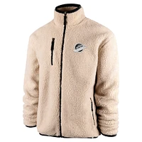 Men's '47 Oatmeal Vancouver Canucks Stowe Sherpa Full-Zip Jacket