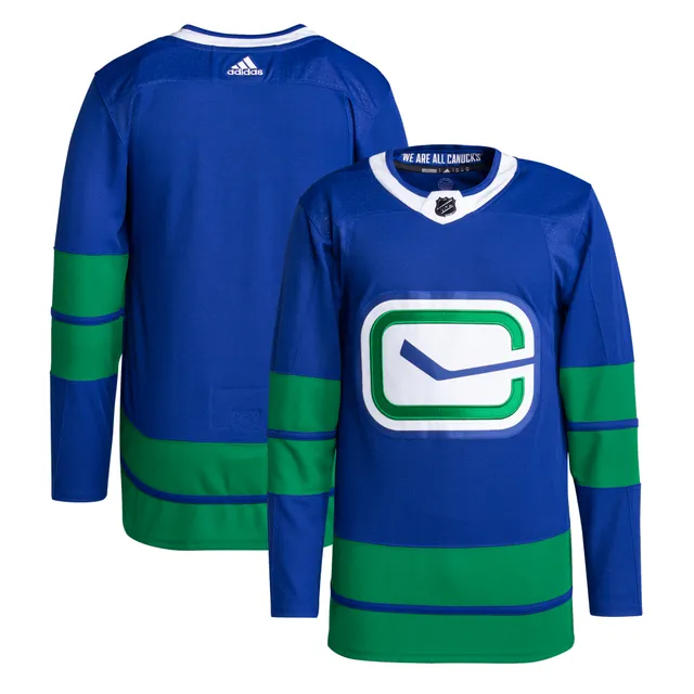 Men's Adidas Blue Vancouver Canucks Authentic Pro Custom Home Jersey