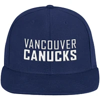 Équipe des Canucks de Vancouver adidas pour homme - Bleu - Casquette Snapback