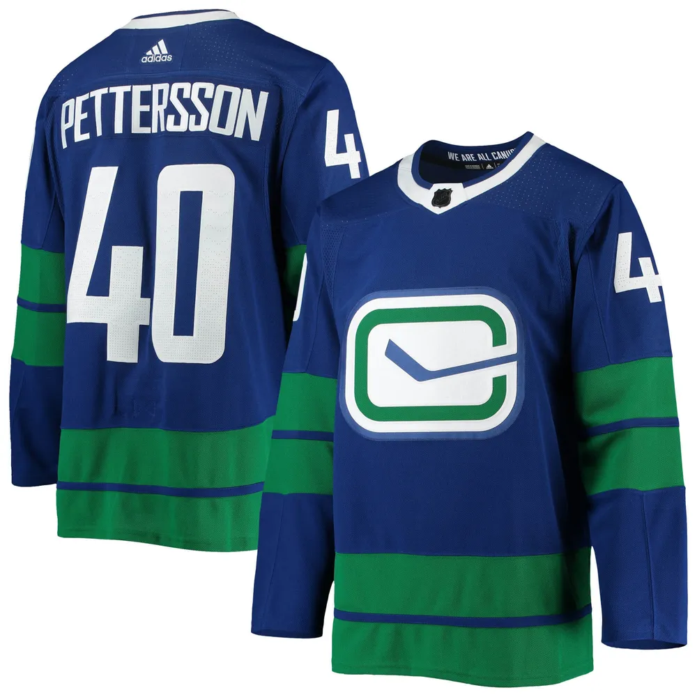 Elias Pettersson Green Vancouver Canucks Autographed adidas 2020
