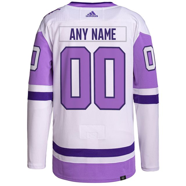 格安新品 アディダス メンズ ユニフォーム トップス Vancouver Canucks adidas Hockey Fights Cancer  Primegreen Authentic Custom Jersey White Purple