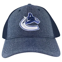 Men's American Needle Heather Navy Vancouver Canucks Flex Hat