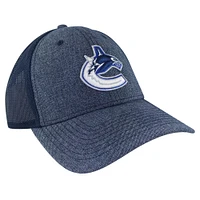 Men's American Needle Heather Navy Vancouver Canucks Flex Hat