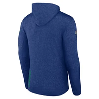 Men's Fanatics Blue Vancouver Canucks Authentic Pro Lightweight Pullover Hoodie