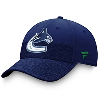 Casquette Flex 2 tons Authentic Pro Locker Room des Vancouver Canucks de marque Fanatics pour homme, bleu