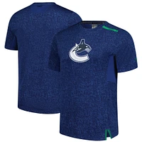T-shirt authentique Pro Performance bleu Fanatics pour homme des Vancouver Canucks