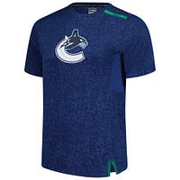 T-shirt authentique Pro Performance bleu Fanatics pour homme des Vancouver Canucks
