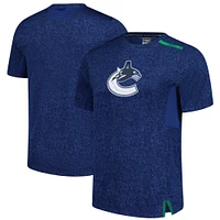 T-shirt authentique Pro Performance bleu Fanatics pour homme des Vancouver Canucks