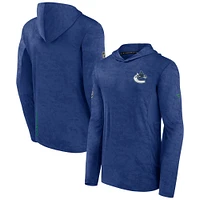 Men's Fanatics Blue Vancouver Canucks Authentic Pro - Pullover Hoodie