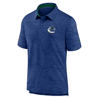 Men's Fanatics Blue Vancouver Canucks Authentic Pro Rink Polo