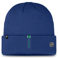 Men's Fanatics Blue Vancouver Canucks Authentic Pro Rink Prime Cuffed Knit Hat