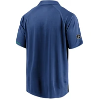 Polo authentique Pro Rinkside Vancouver Canucks de marque Fanatics bleu pour homme