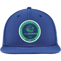 Men's Fanatics Blue Vancouver Canucks Authentic Pro Training Camp Snapback Hat