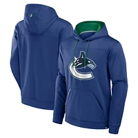 Sweat à capuche bleu Vancouver Canucks Defender pour homme Fanatics