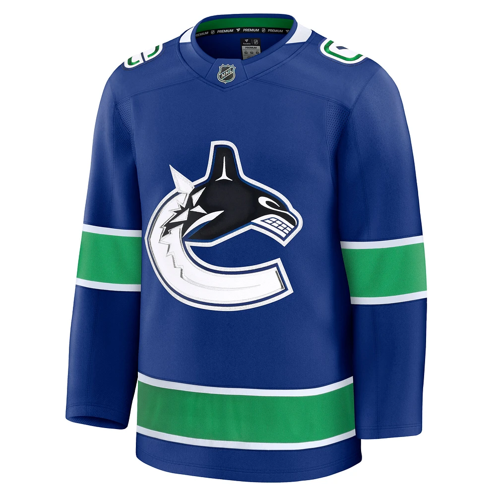 Men's Fanatics  Blue Vancouver Canucks Home Premium Jersey