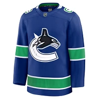 Men's Fanatics  Blue Vancouver Canucks Home Premium Jersey