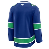 Men's Fanatics  Blue Vancouver Canucks Home Premium Jersey