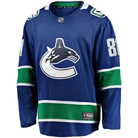 Fanatics pour hommes Dakota Joshua bleu Vancouver Canucks Home Premier Breakaway Player - Maillot