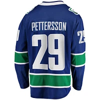 Men's Fanatics Marcus Pettersson Blue Vancouver Canucks Home Breakaway Jersey