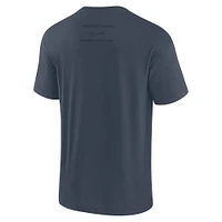 Men's Fanatics Navy Vancouver Canucks Elements Weathered Tonal Future Ground T-Shirt