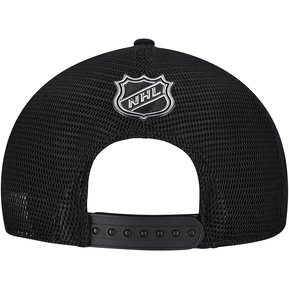 Casquette ajustable de camionneur Fanatics pour hommes, olive, Vancouver Canucks, appréciation militaire