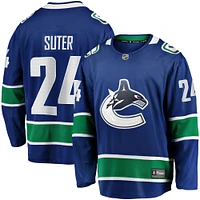 Maillot de joueur échappé Premier Breakaway Fanatics Pius Suter des Canucks Vancouver, bleu, pour hommes