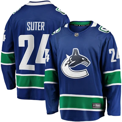 Men's Fanatics Pius Suter Blue Vancouver Canucks Home Premier Breakaway Player Jersey