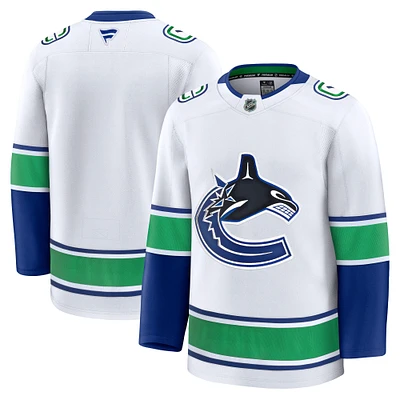 Maillot extérieur Premium blanc Fanatics pour homme des Vancouver Canucks