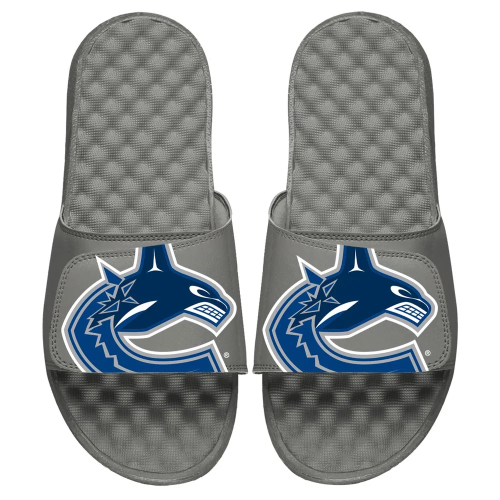 Lids Vancouver Canucks ISlide Blown Up Logo Sandals - Gray | Green Tree Mall