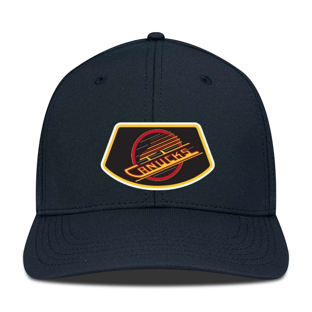 Men's Levelwear Black Vancouver Canucks Rise Skylight Flex Hat